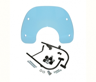 windscherm + bev. set laag fiddle blauw