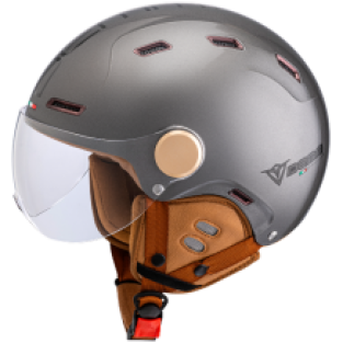 Demm Snorfiets helm titanium